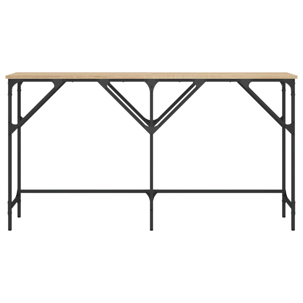 Sonoma oak console table 140x29x75 cm engineering wood