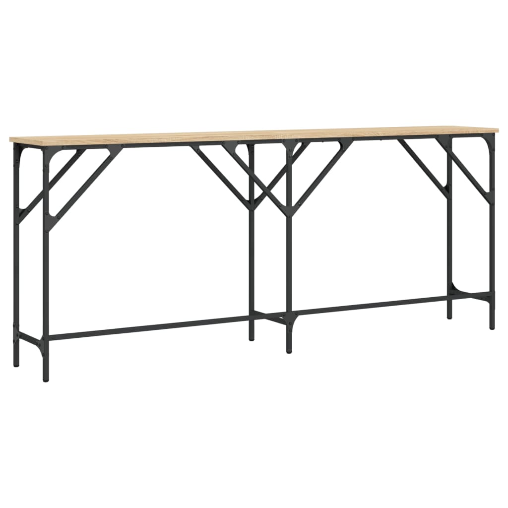 Sonoma oak console table 180x29x75 cm engineering wood