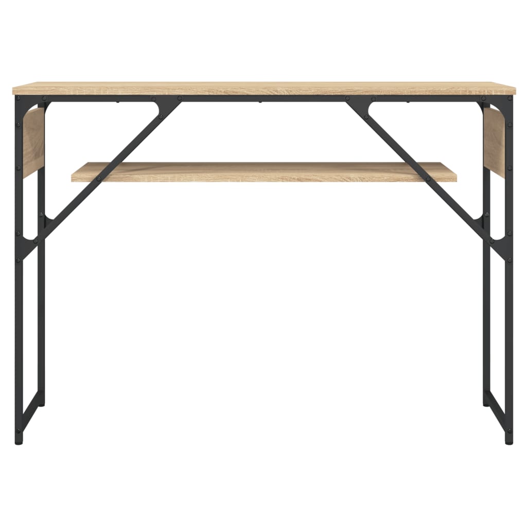 Table console avec étagère chêne sonoma 105x30x75 cm
