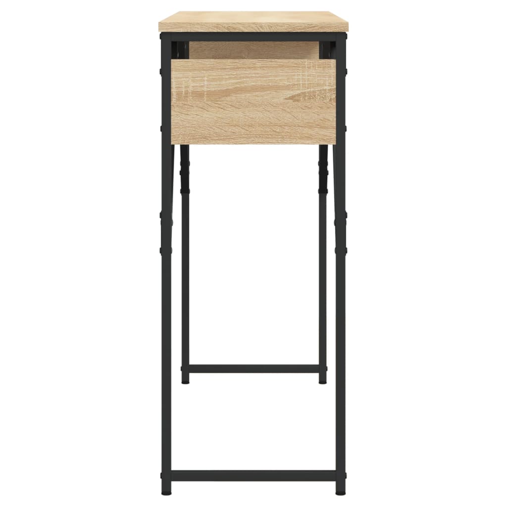Console table with Sonoma oak shelf 105x30x75 cm