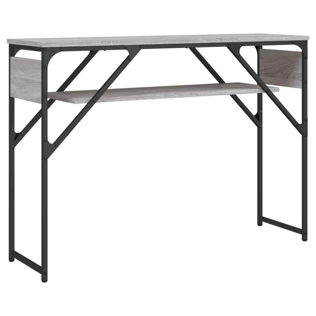 Console table with Sonoma Gray 105x30x75 cm shelf