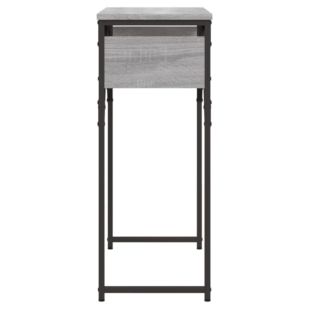 Console table with gray sonoma shelf 75x30x75 cm