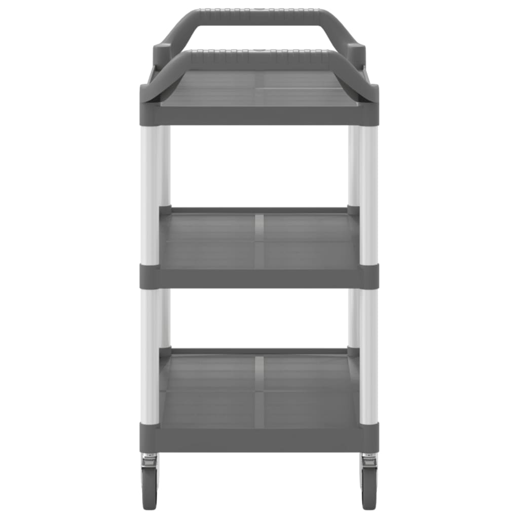 Cart at 3 gray levels 99x50x96 cm aluminum