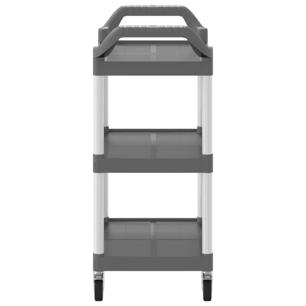 Cart at 3 gray levels 81x41x92 cm aluminum