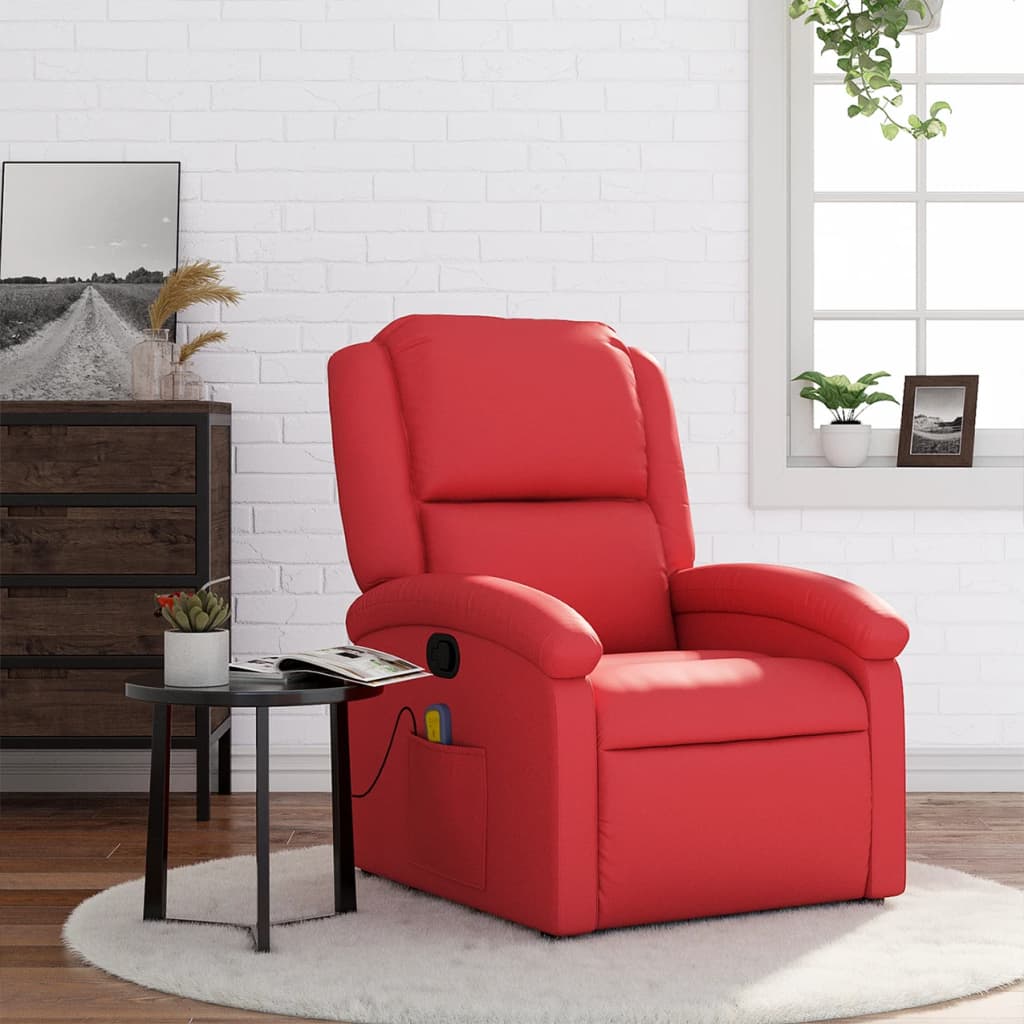 Red Similar Red Massage Armchair