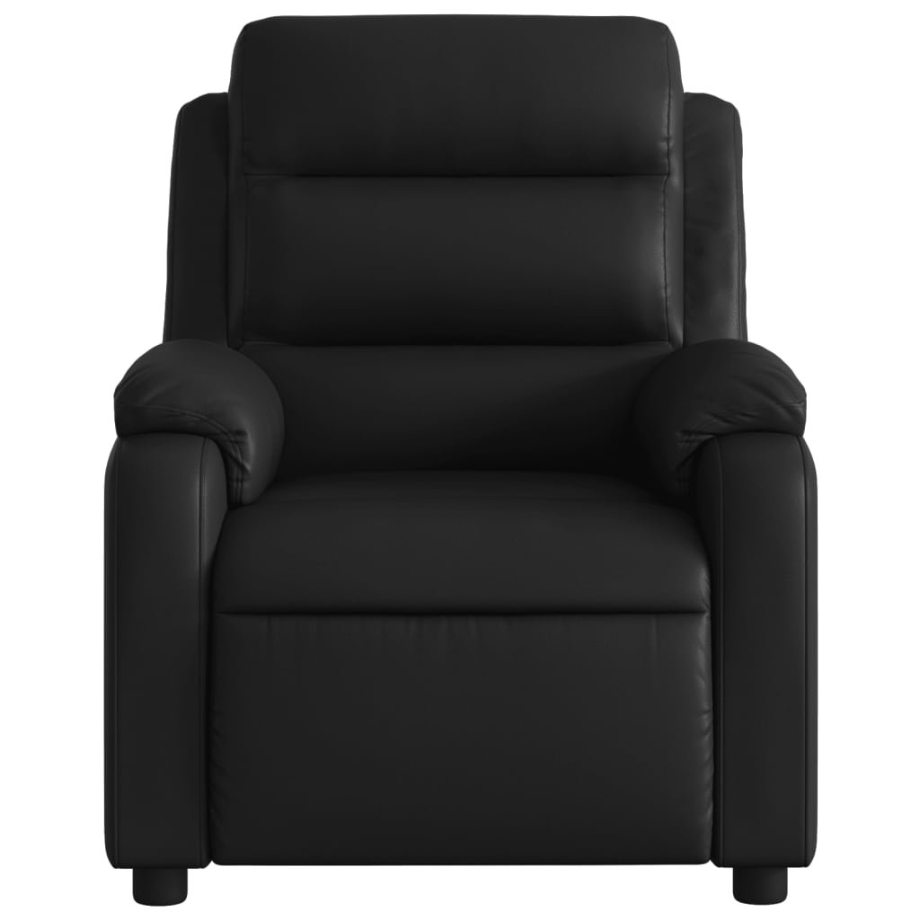 Schwarzer Kippsmassage -Sessel