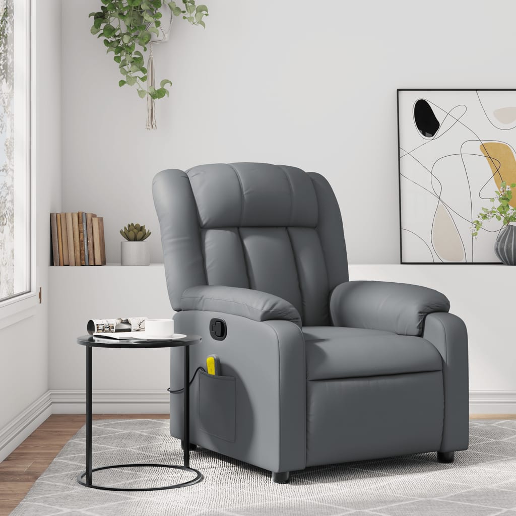 Similar gray tilting massage chair