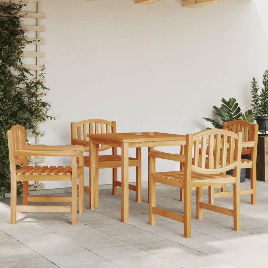 Garden chairs Lot of 4,58x59x88 cm Solid teak wood