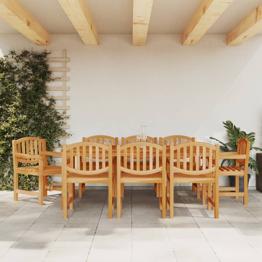 Chaises de jardin lot de 8 58x59x88 cm bois massif de teck