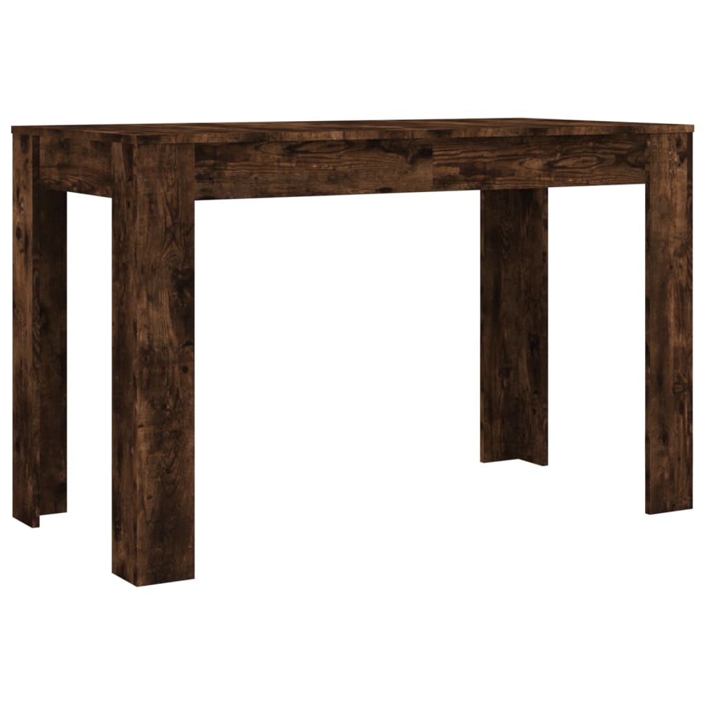Smoked oak dinner table 120x60x76 cm engineering wood