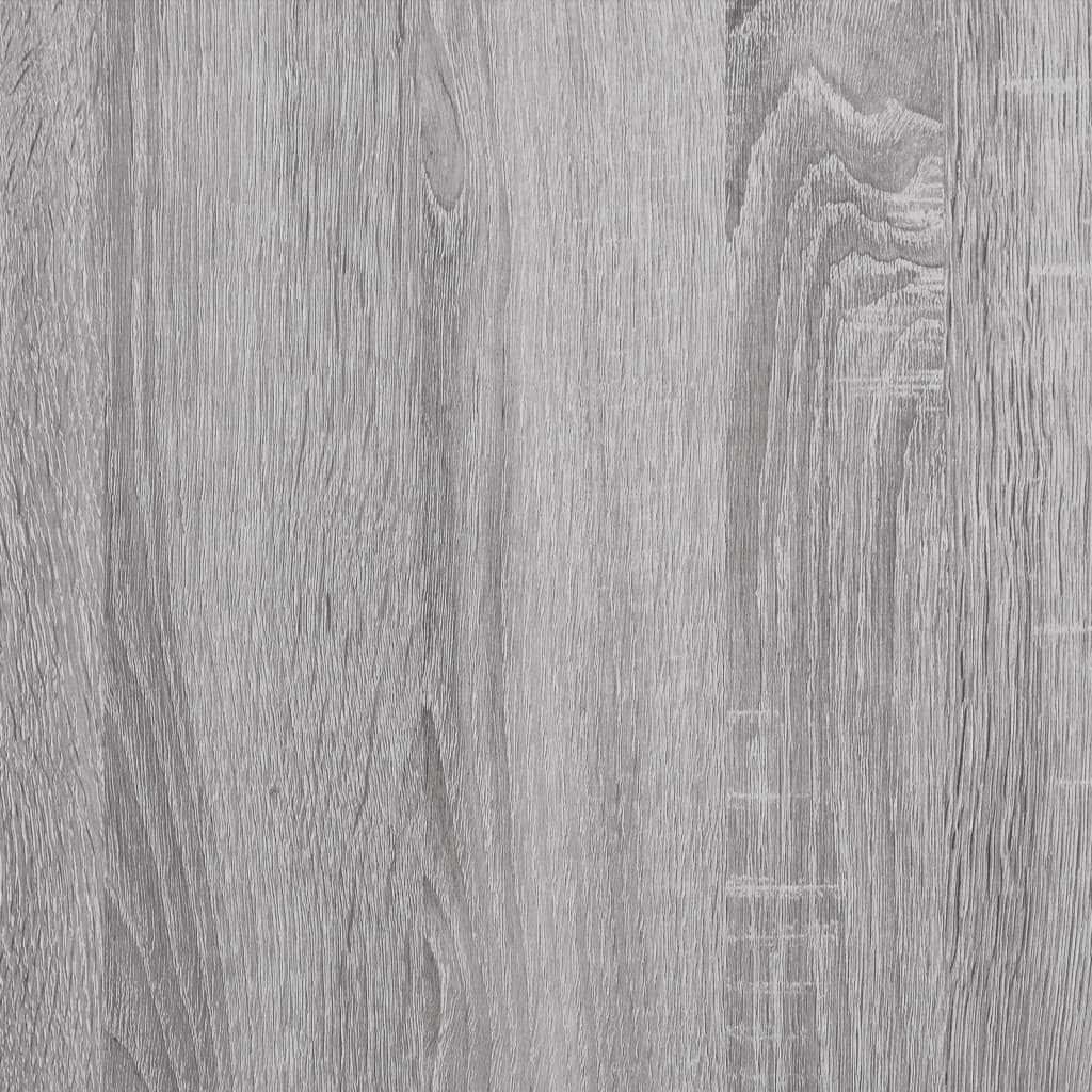 Sonoma gray dinner table 120x60x76 cm engineering wood