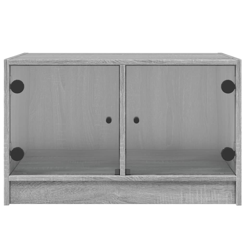 Coffee table with Gray Sonoma Glass Doors 68x50x42 cm