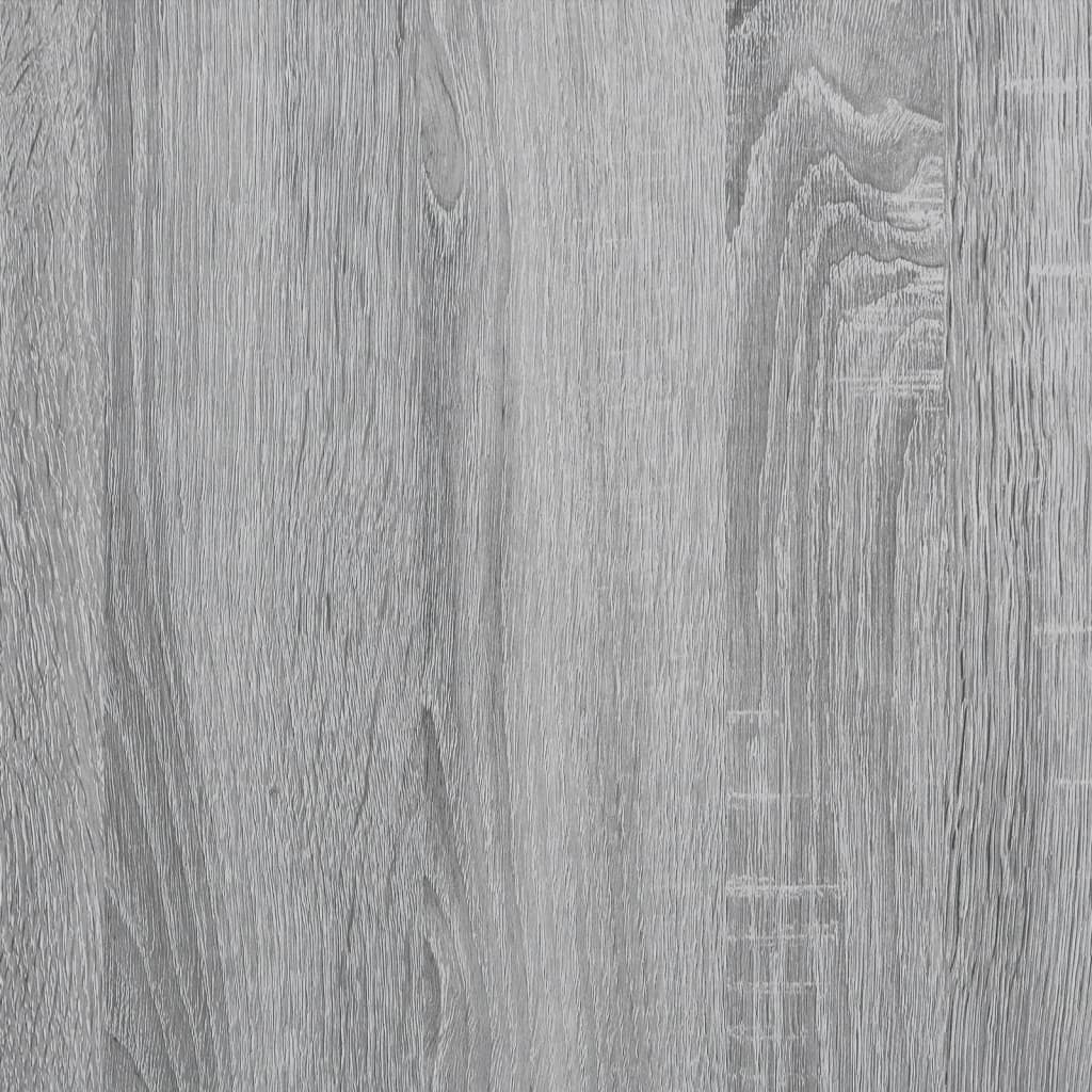 Couchtisch mit grauen Sonoma -Glastüren 68x50x42 cm