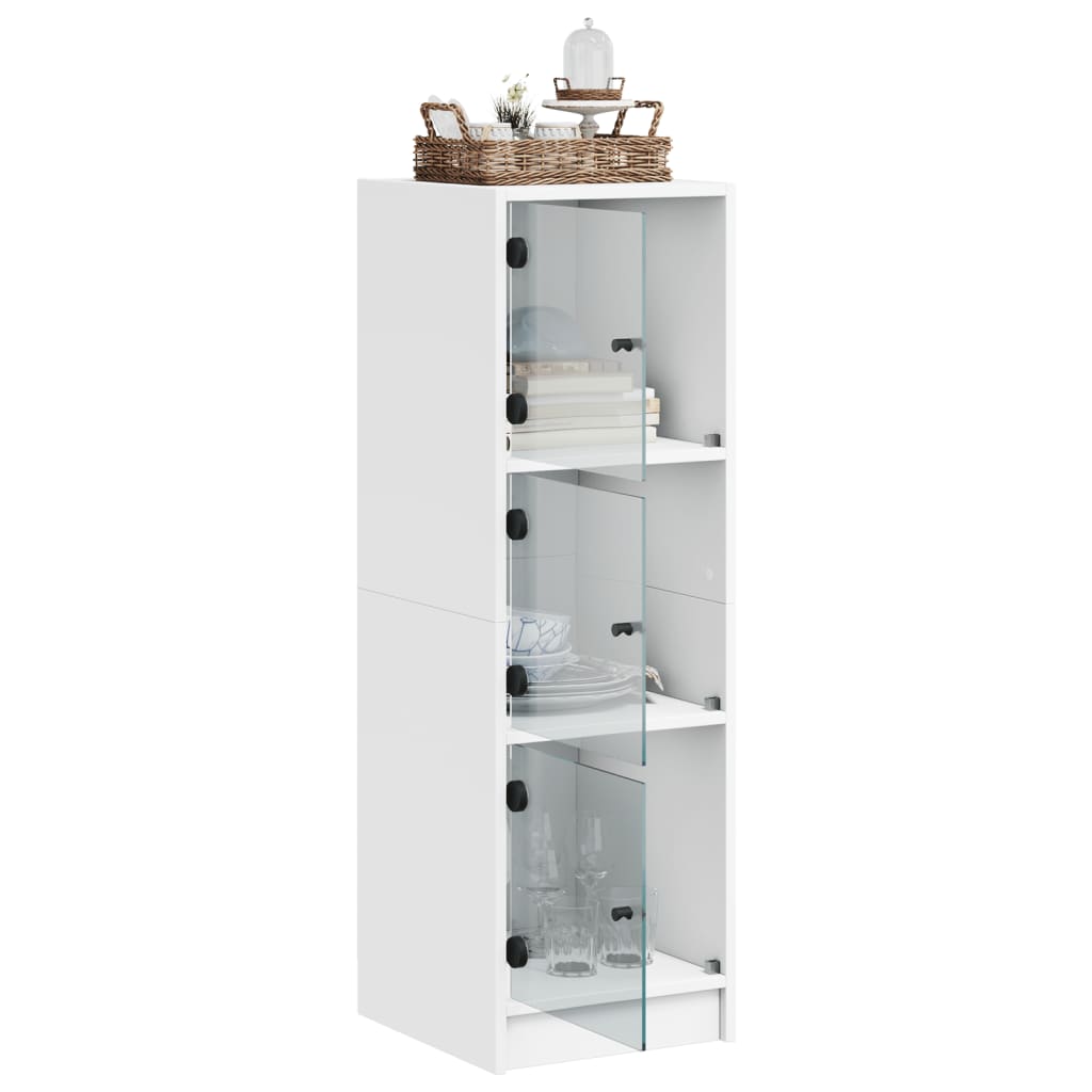 Buffet with white glass doors 35x37x109 cm