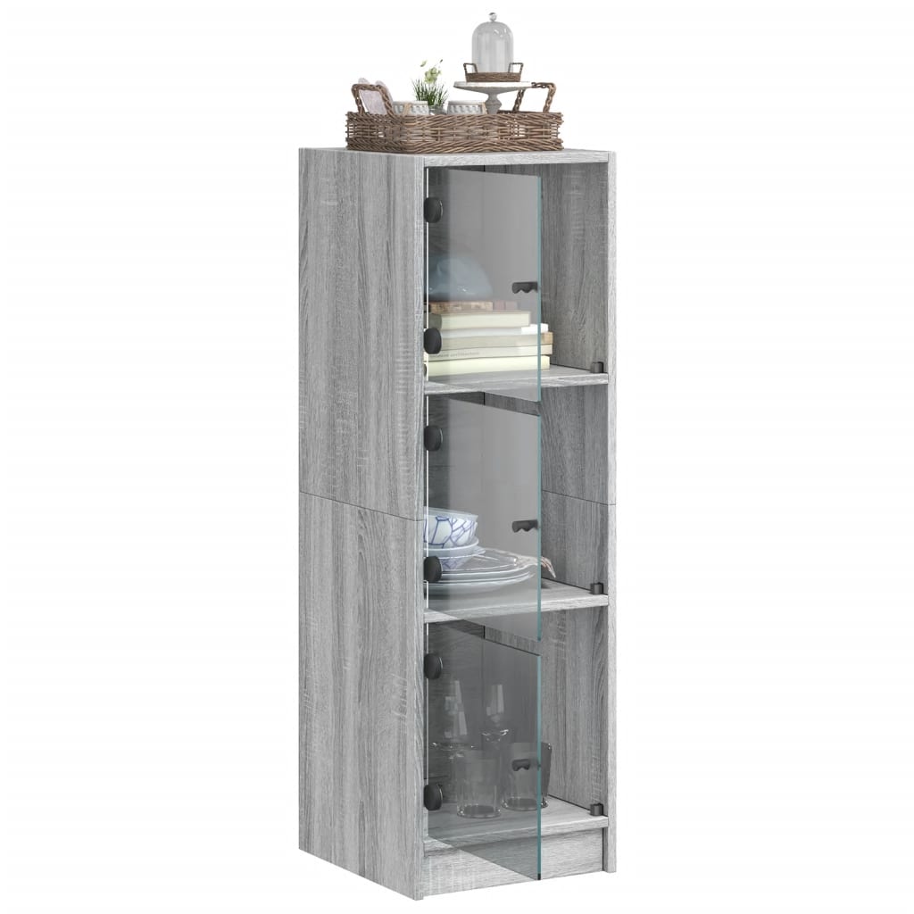 Buffet with Gray Sonoma Glass Doors 35x37x109 cm