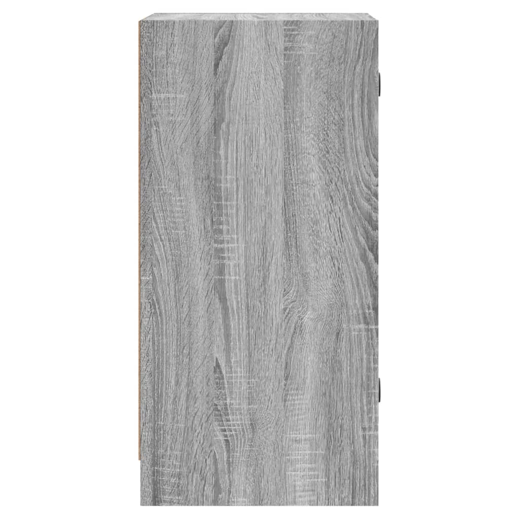 Seitenschrank mit grauen Sonoma -Glastüren 35x37x75.5 cm
