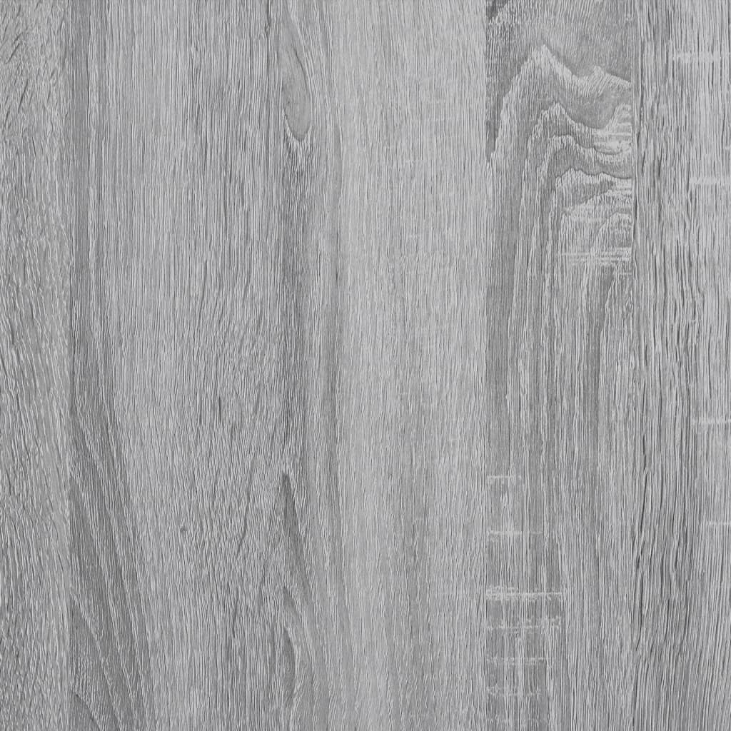 Couchtisch mit grauen Sonoma -Glastüren 102x50x42 cm
