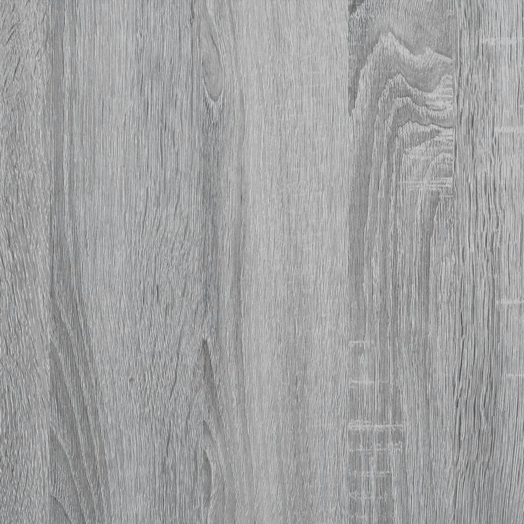 Seitenschrank mit grauen Sonoma -Glastüren 68x37x75.5 cm