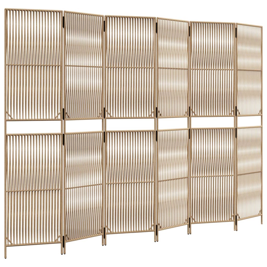 Separation partition 6 braided resin beige panels