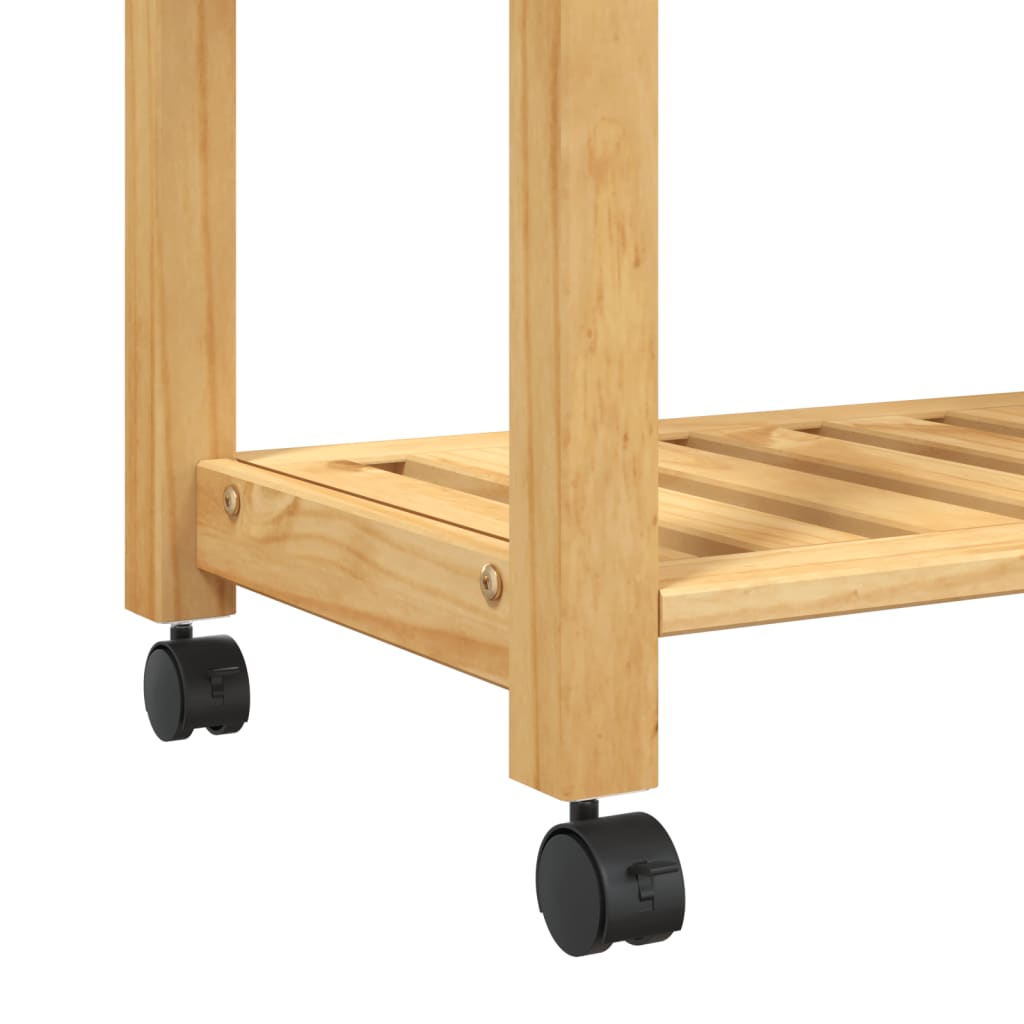 Monza kitchen cart 84x40x90 cm solid pine wood