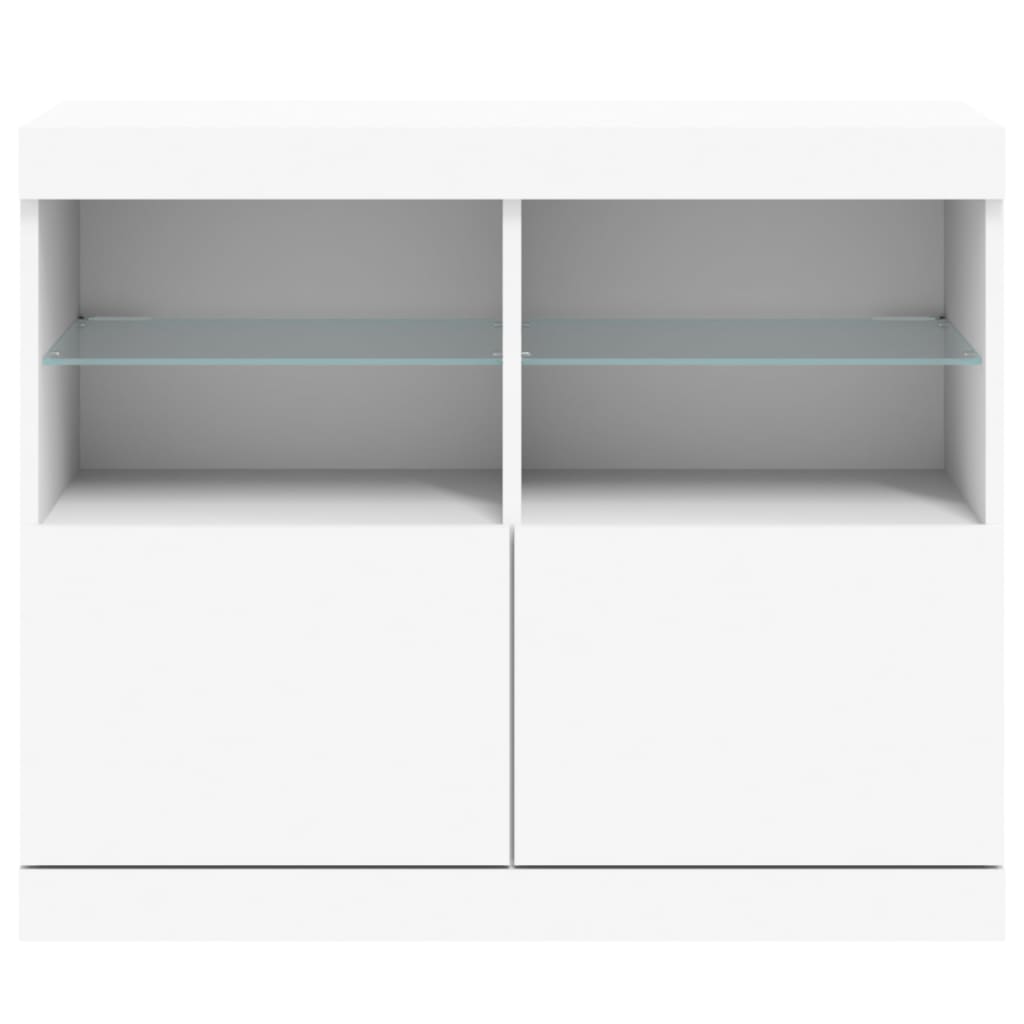 Buffet with white LED lights 81x37x67 cm
