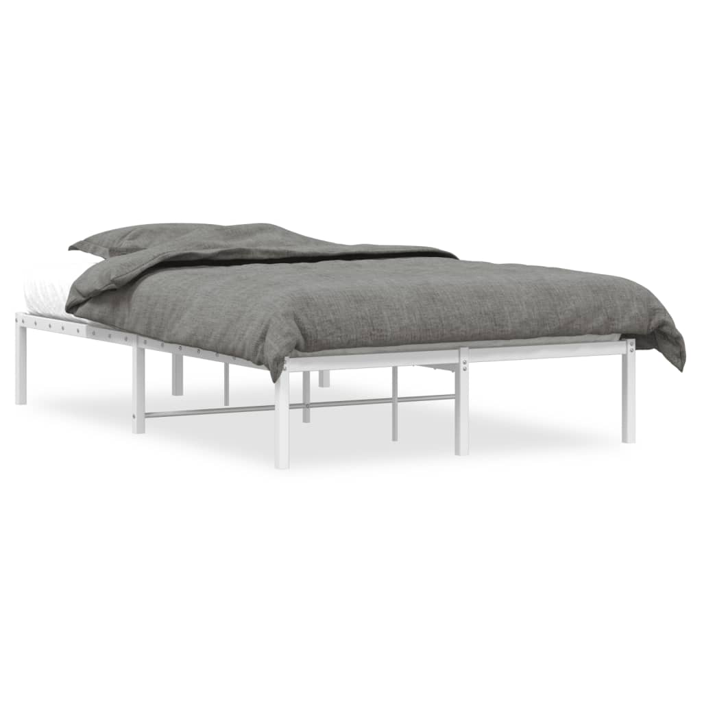 White metal bed frame 120x200 cm