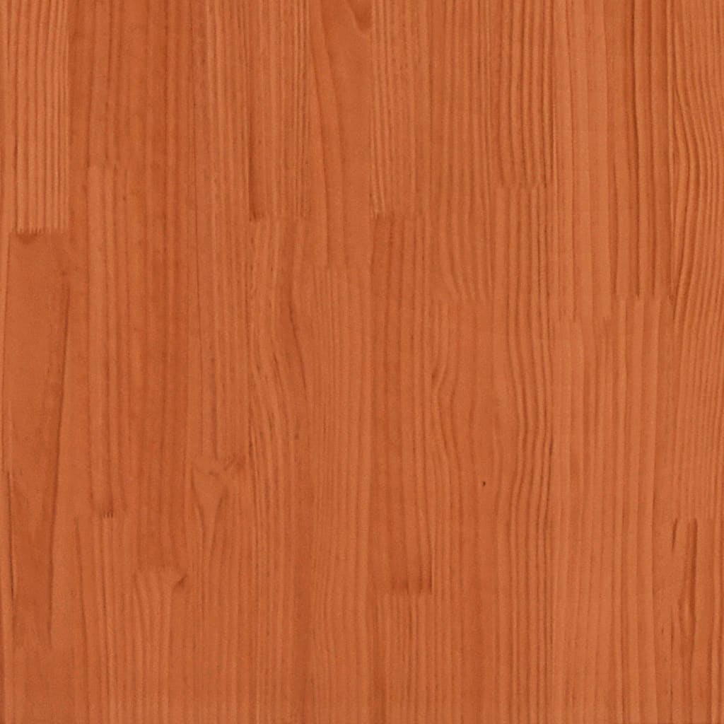 Fiame letto e testiera cera marrone 150x200 cm legno di pino