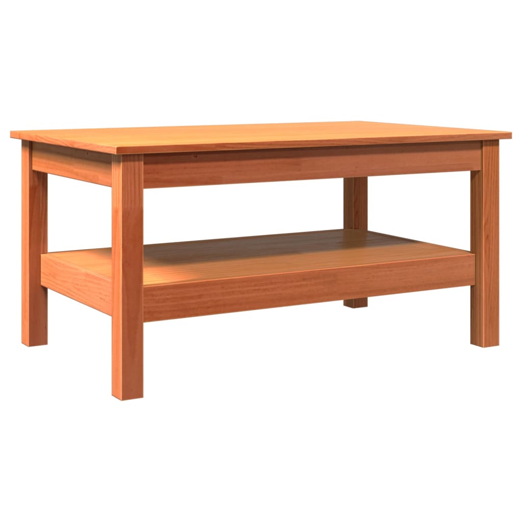 Brown wax table 80x50x40 cm solid pine wood