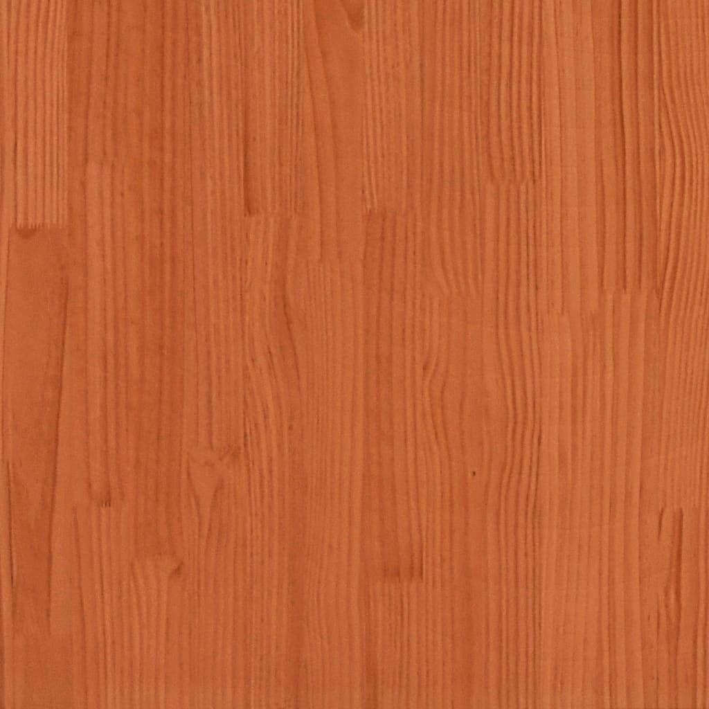 Table basse cire marron 80x50x40 cm bois massif de pin