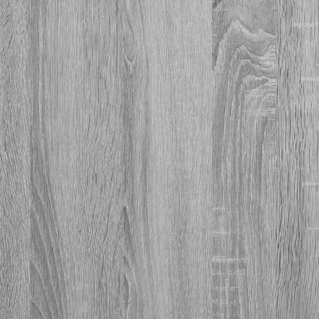 Tavolini impilabili 3 pezzi in MDF grigio Sonoma