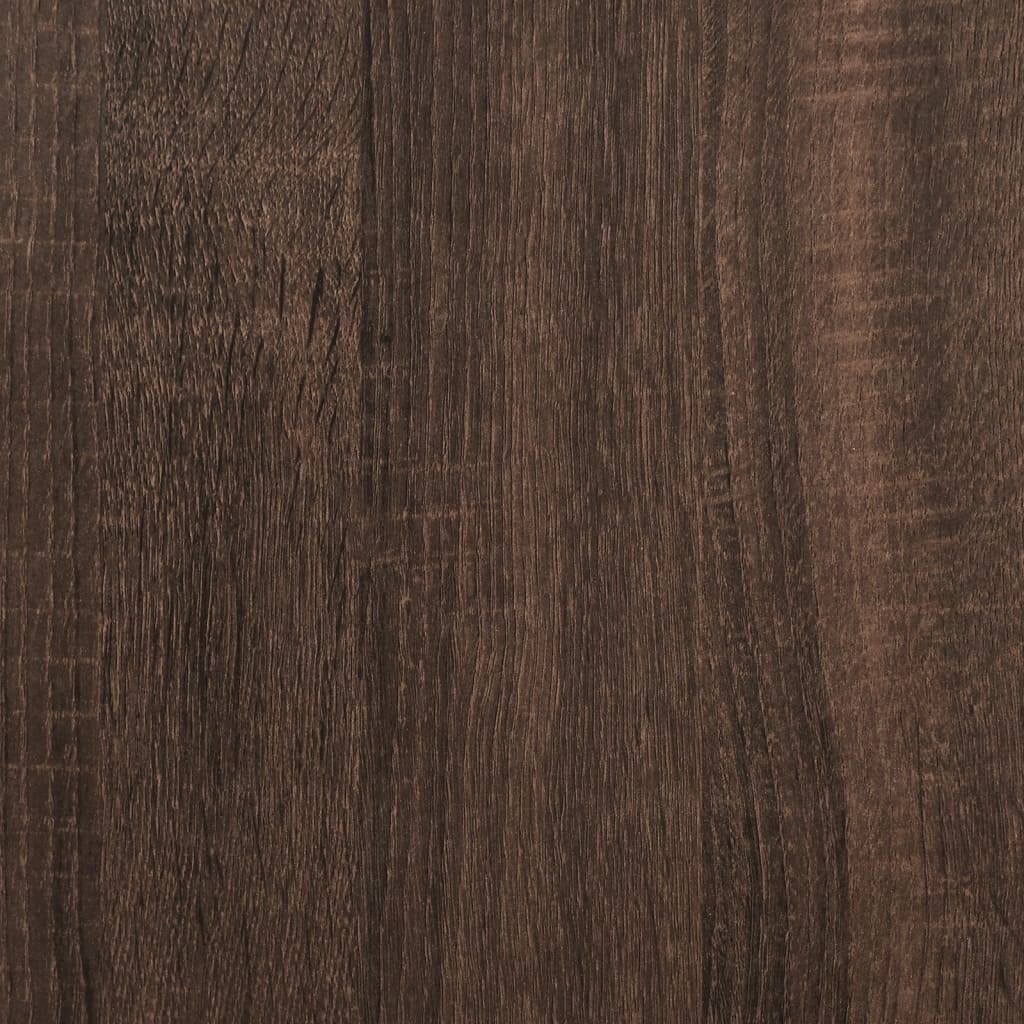 Consolle in rovere marrone 100x32x75 cm in derivati ​​del legno