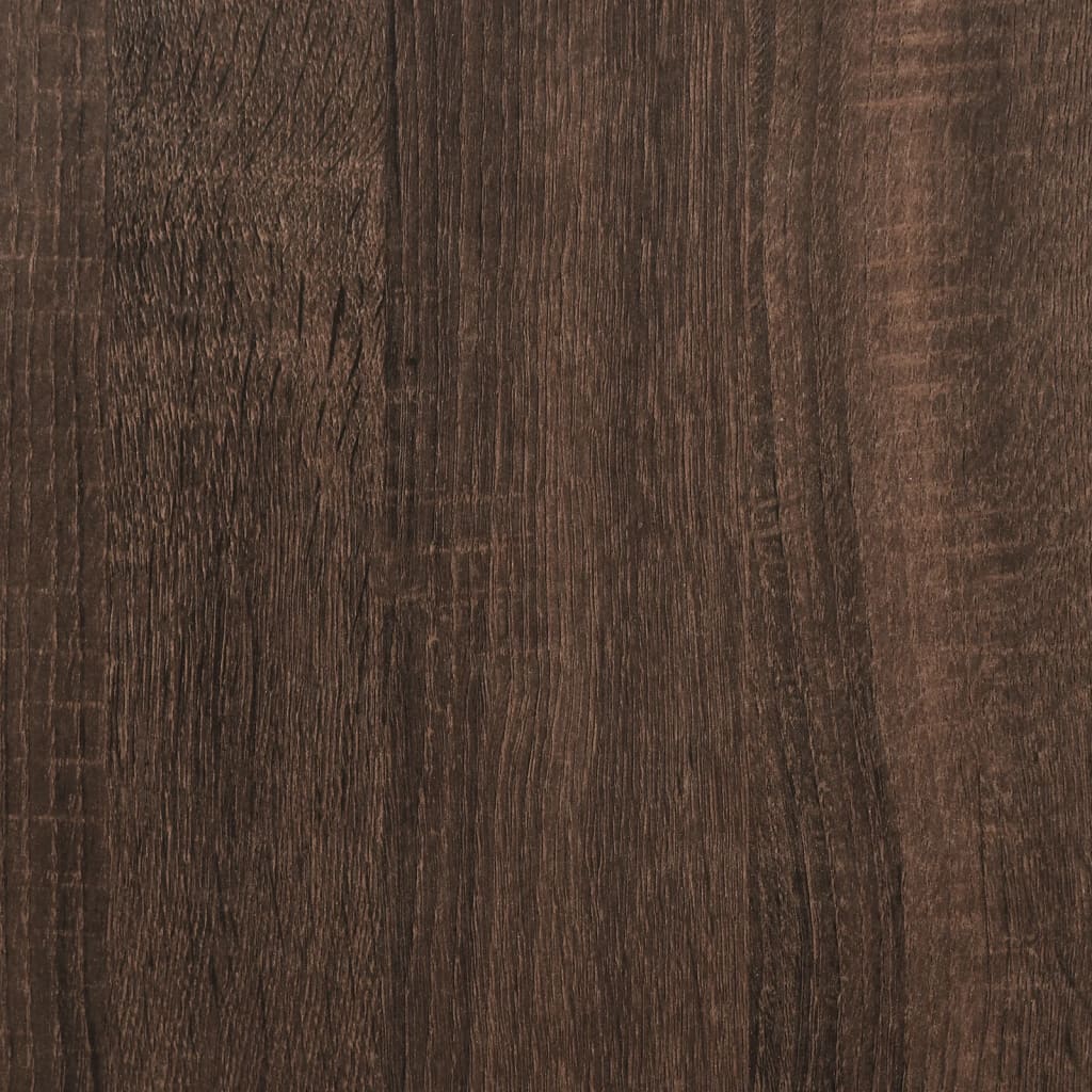 Table basse chêne marron 121x121x40 cm bois d'ingénierie