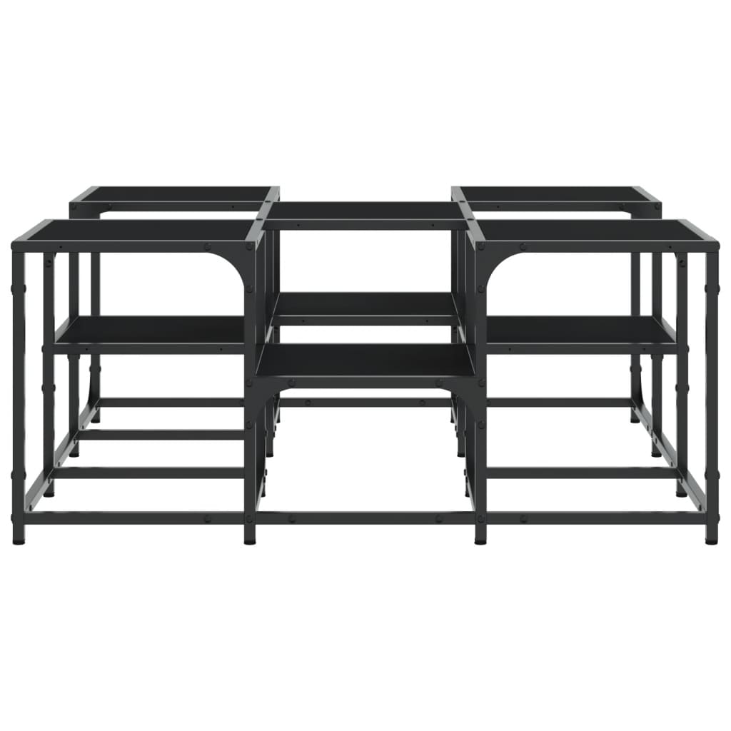 Table basse noir 91x91x40 cm bois d'ingénierie