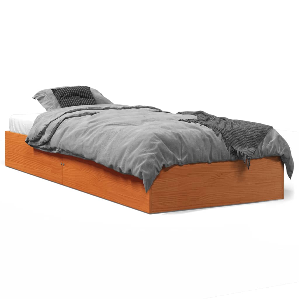 Beding Wax Bed 100x200 cm Solid pine wood