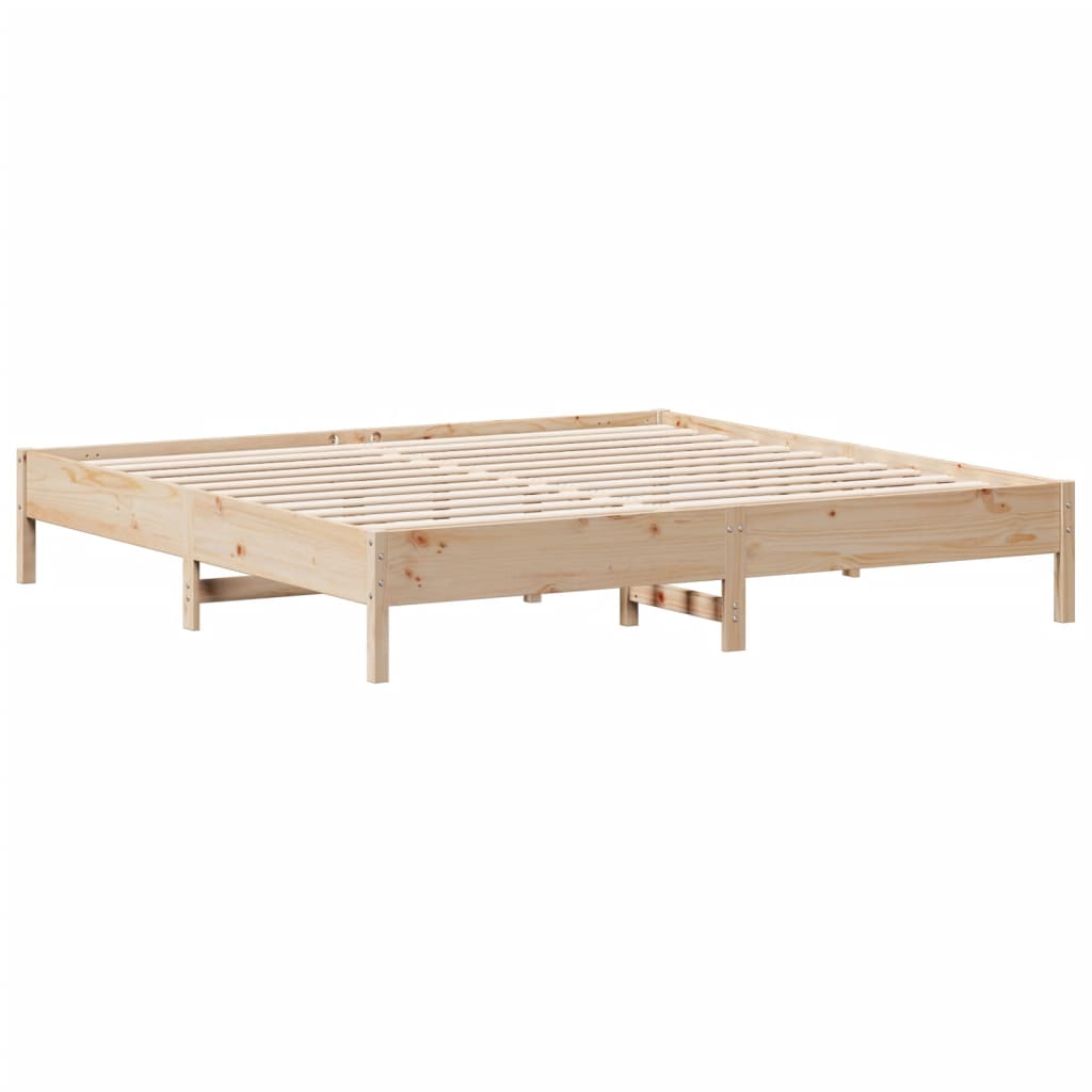 Farma del letto 200x200 cm in legno di pino solido