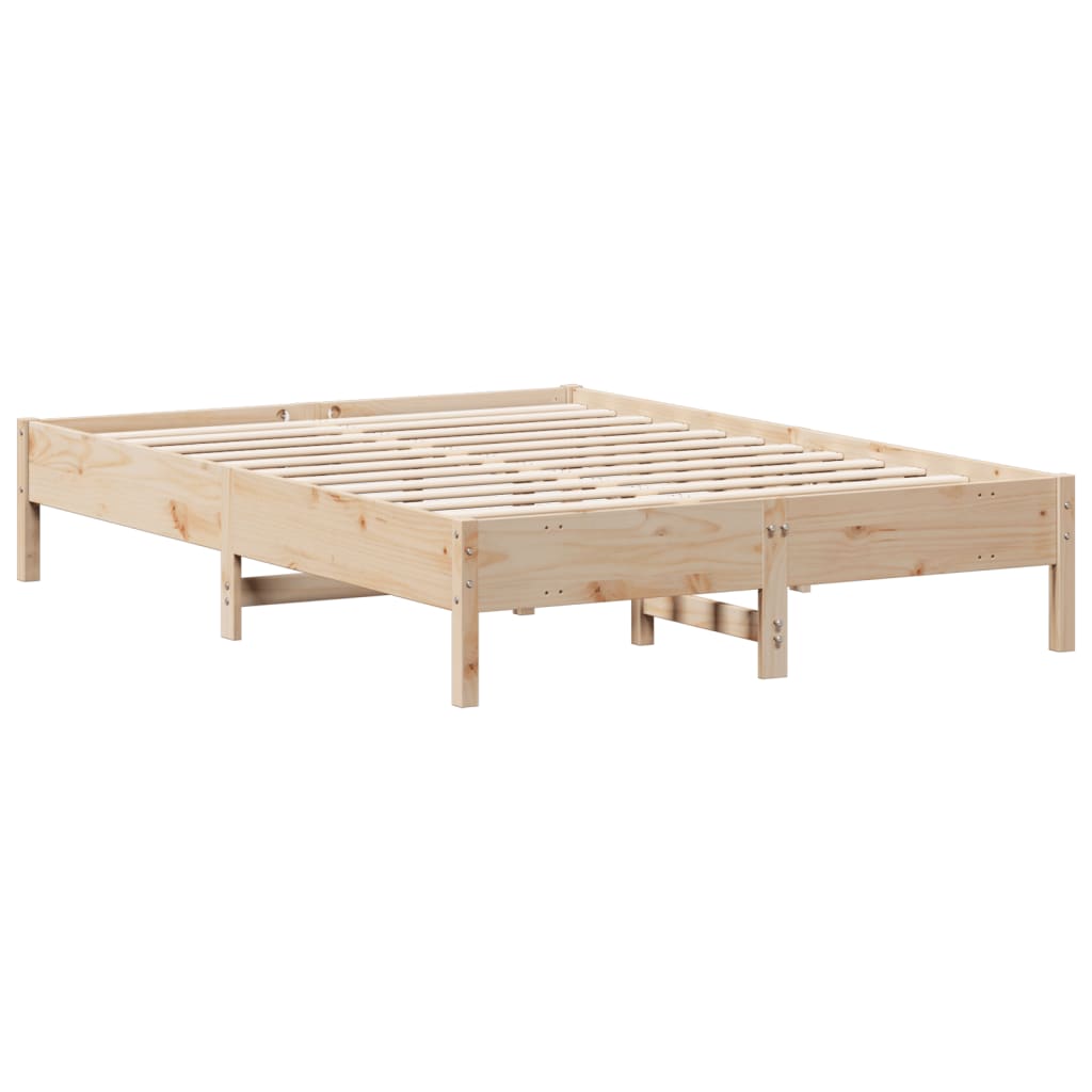 Fiame del letto 160x200 cm in legno di pino solido