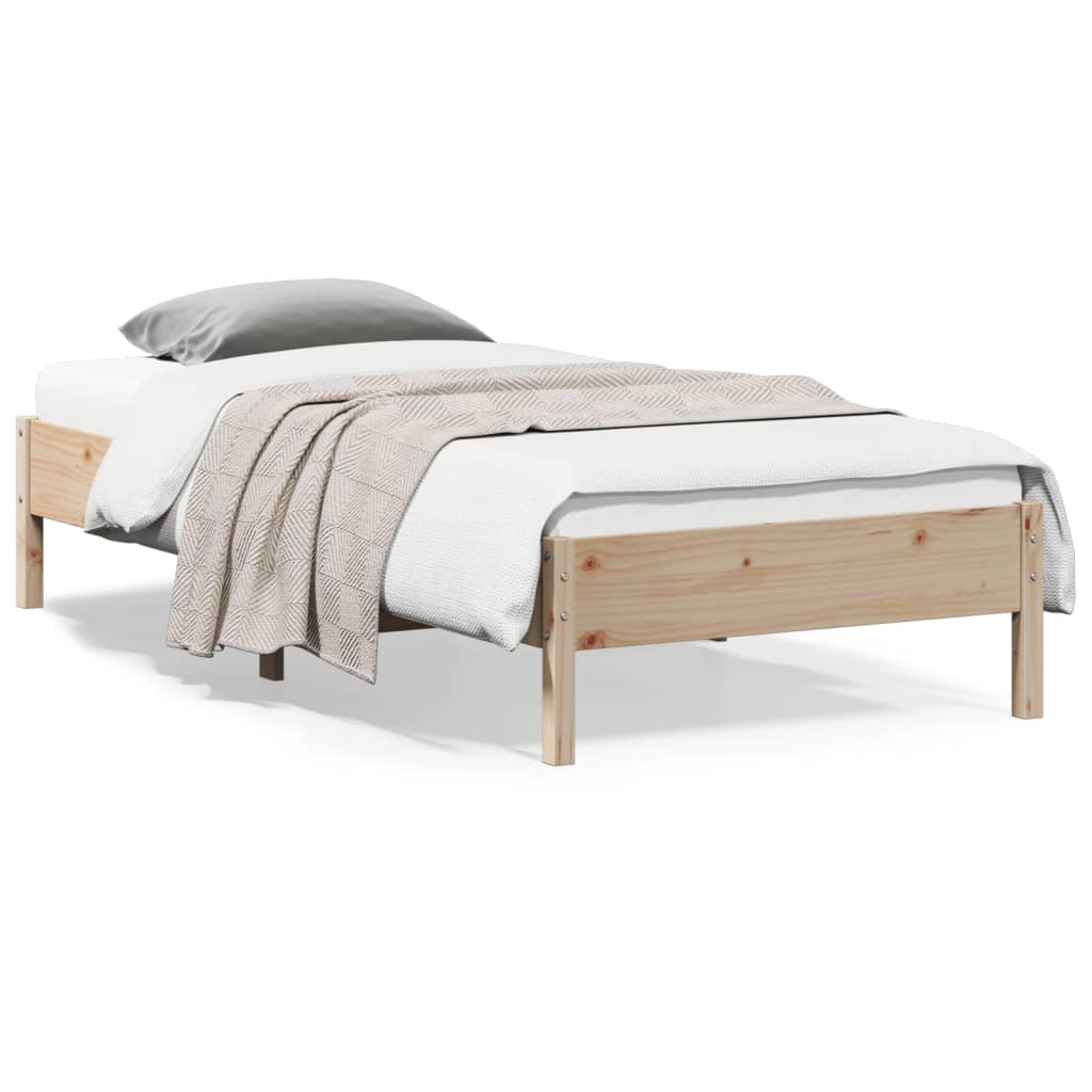 Bed frame 90x200 cm Solid pine wood