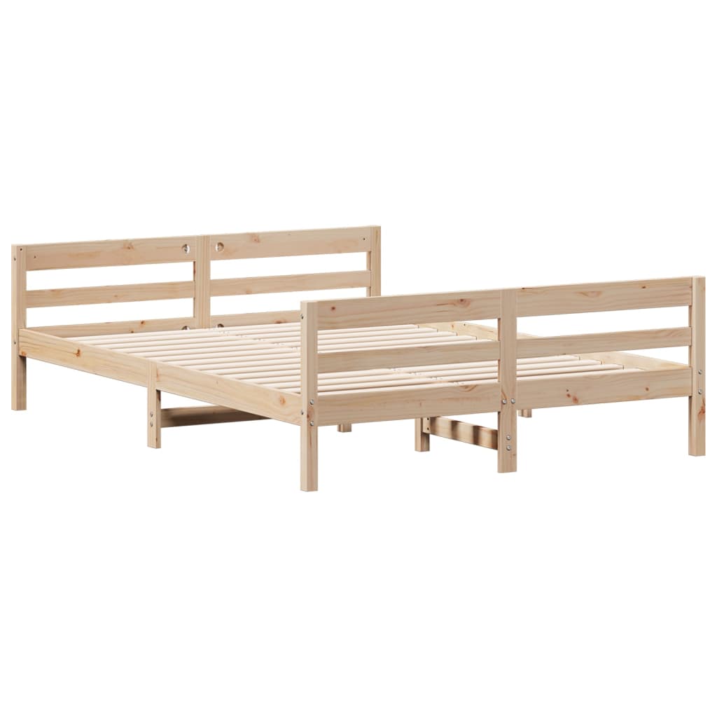 Telaio della camera da letto con legno di pino solido da 140x200 cm camere da letto