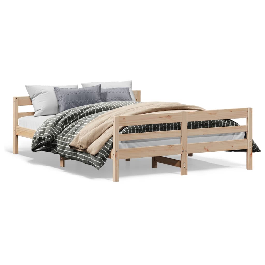 Telaio della camera da letto con legno di pino solido da 140x200 cm camere da letto